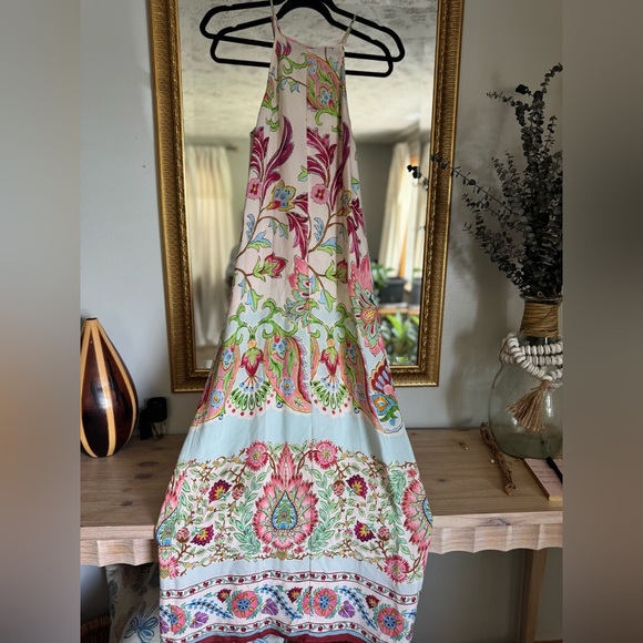 NWT ZARA BLOGGER FAVE FLOWING PRINTED MAXI DRESS - Picture 7 of 17